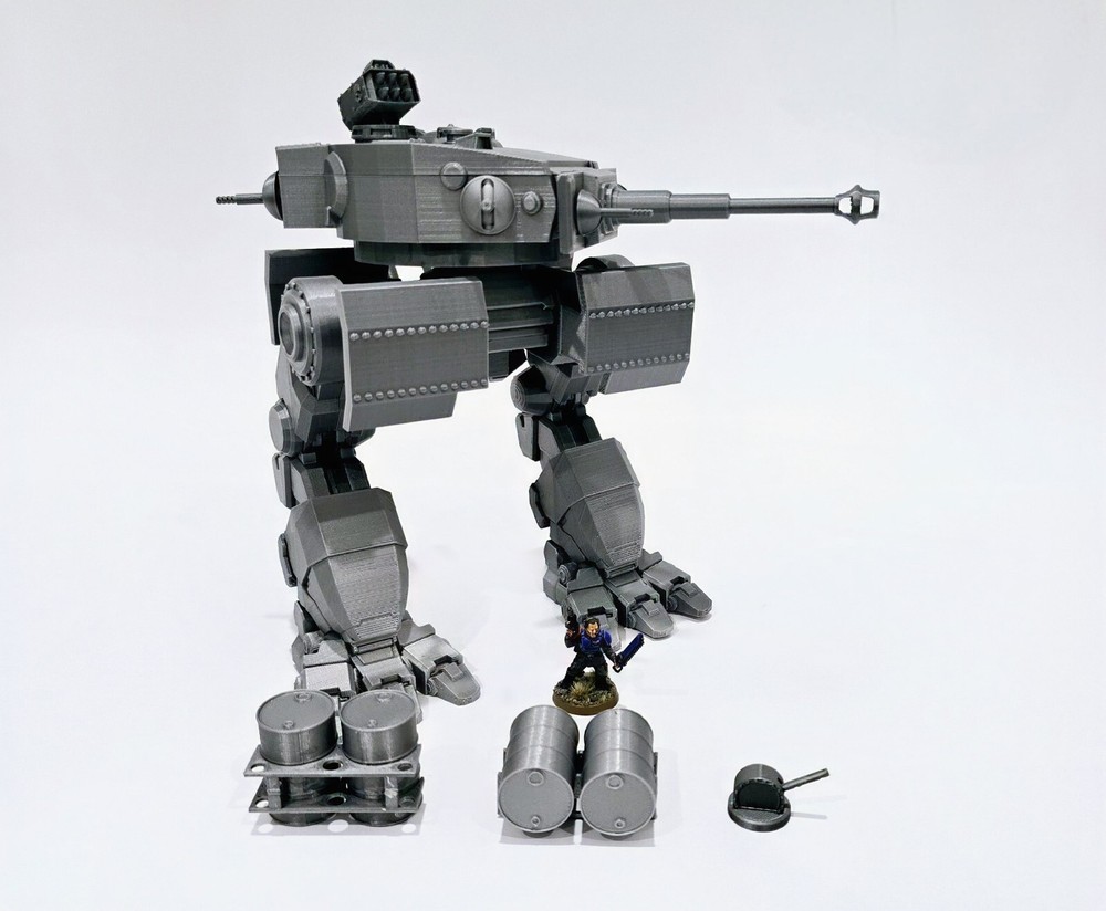3d Printed Miniatures War Walker Titan, Dreadnought Proxy For Tabletop Wargames