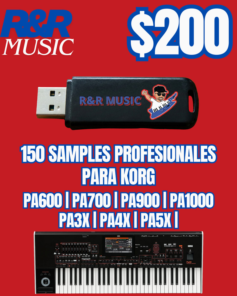 150 SAMPLES PROFESIONALES PARA KORG