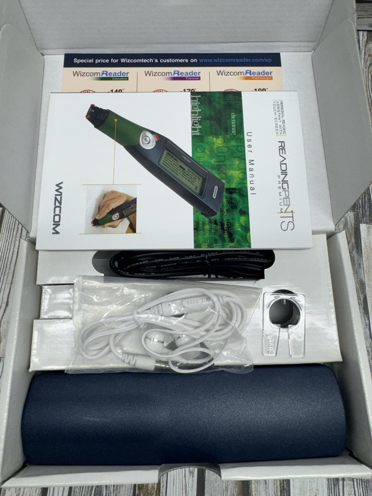 Wizcom ReadingPen TS Text reader Personal Reading Assistant With Touch screen