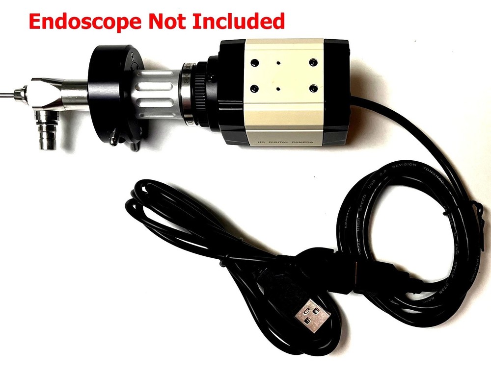Rigid Endoscope HD 4K 8MP USB Video Camera Head+Coupler+Light Source+PC; R. Wolf