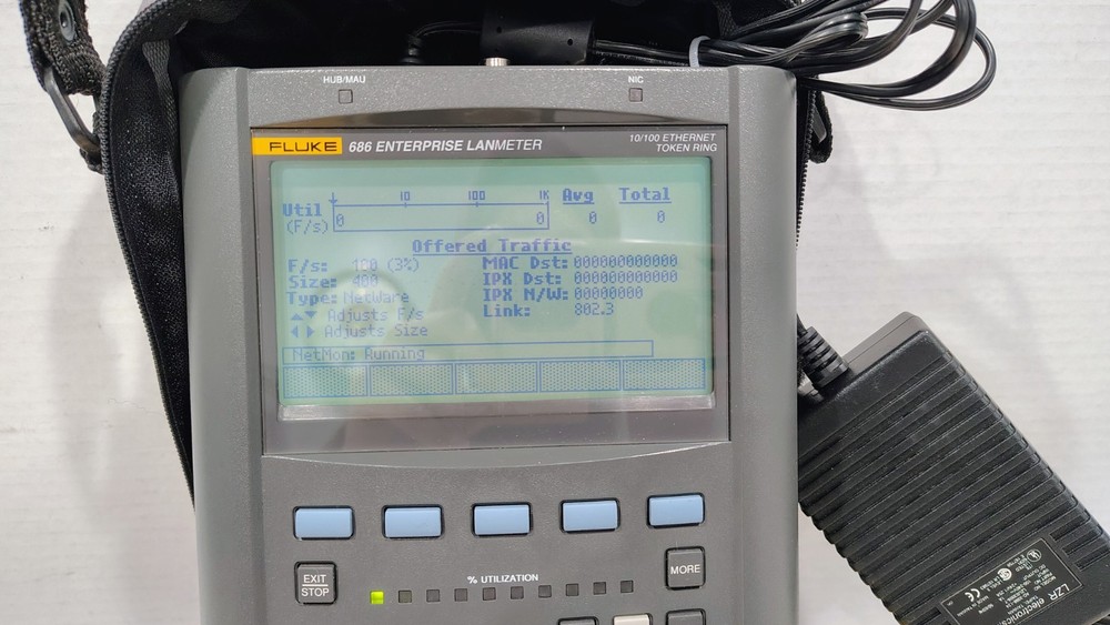 FLUKE 686 Enterprise LANMeter Handheld Network Diagnostic Tool 10/100 Ethernet