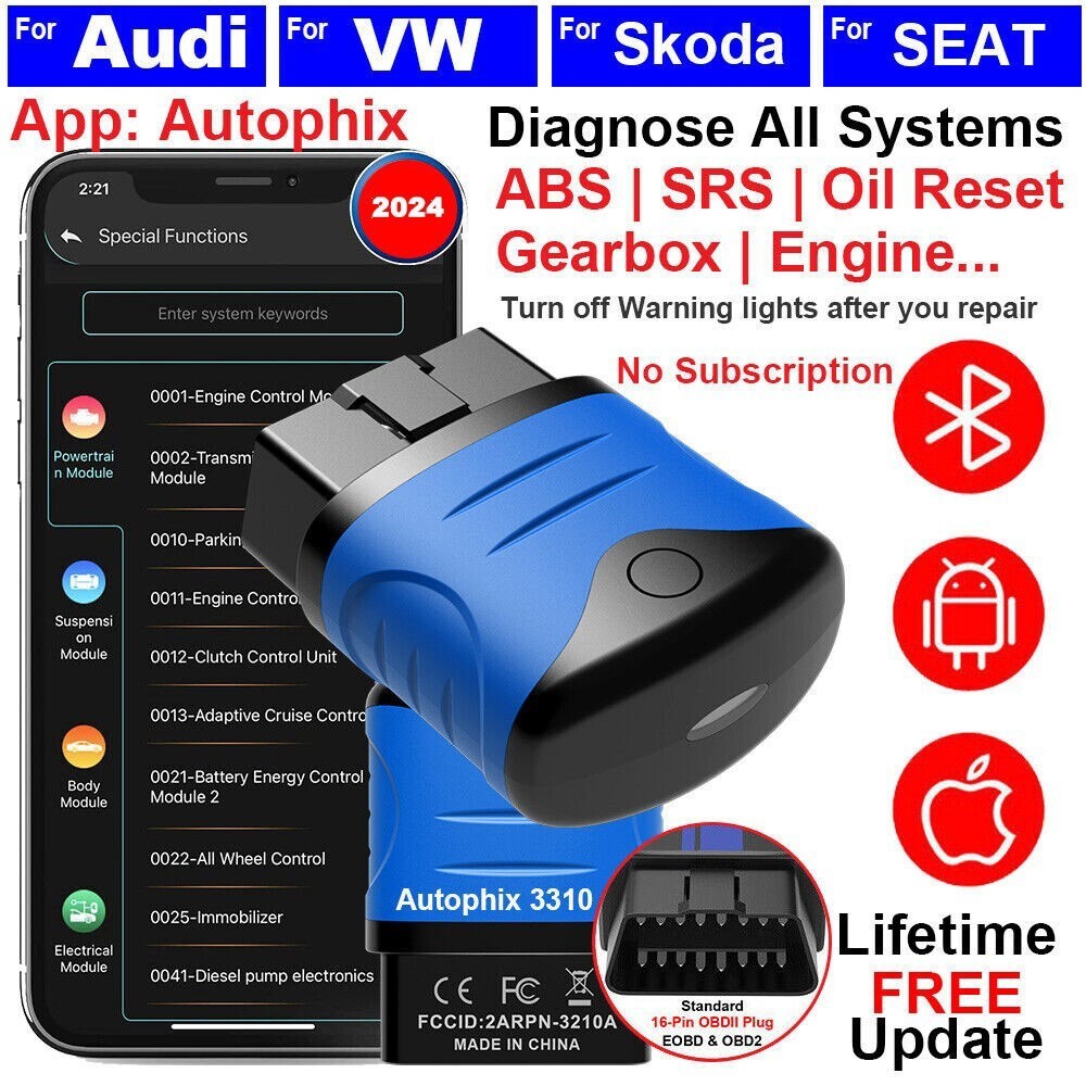 AUTOPHIX 3310 OBD2 Code Reader All System Diagnostic Scanner Oil Reset BAT Check