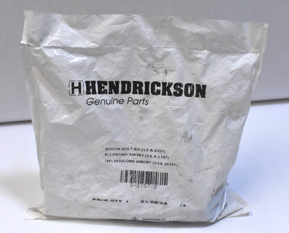 Hendrickson Shock Bolt Kit 1/2" A-2157 S-2157/2 Hardware Replacement Pack