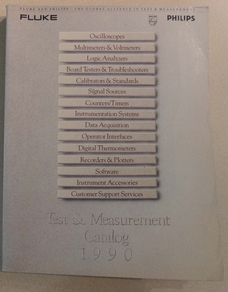 Fluke Philips test & Measurement Catalog 1990