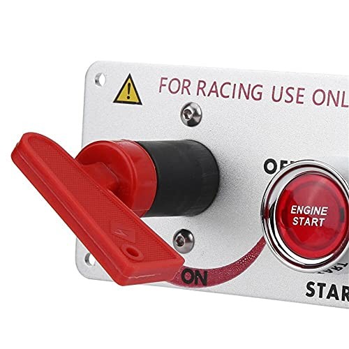 12V Ignition Switch Panel, 5 in 1 Racing Car Ignition Switch Panel Engine