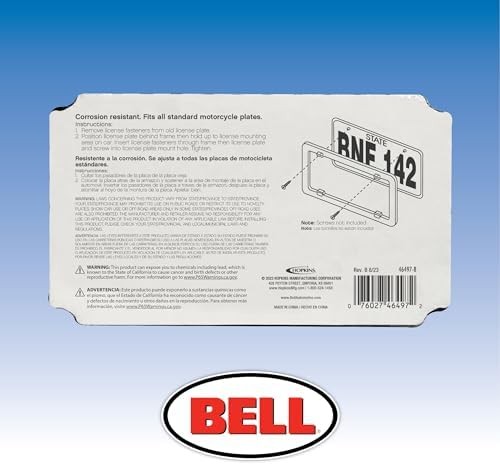 Motorcycle License Plate Frame Chain