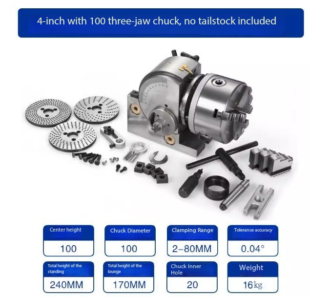 Universal Indexing Head for CNC Vertical/Horizontal Dual-Purpose Milling Machine