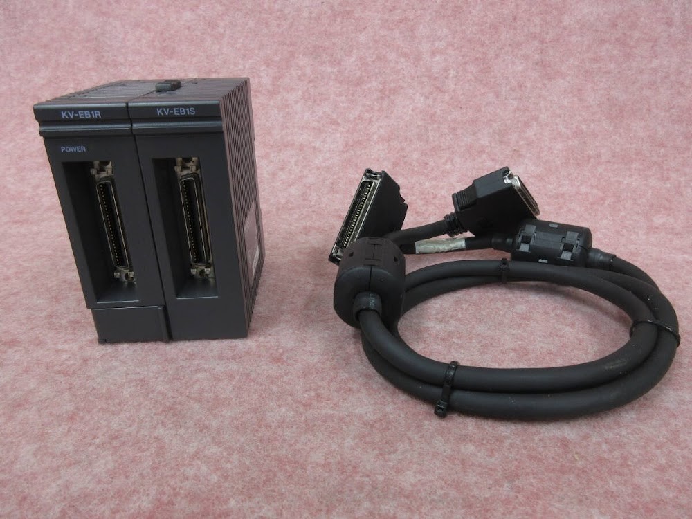 KEYENCE KV-EB1R KV-EB1S PLC Extension Unit Base Module Set UNTESTED #2