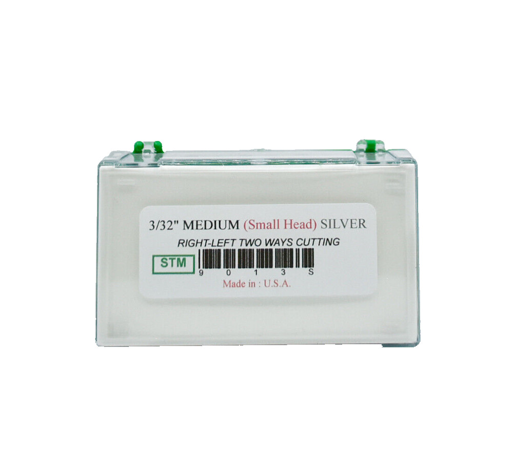 Startool Acrylic Nail Drill 3/32" STM Medium (Small Head) Silver *( Single )