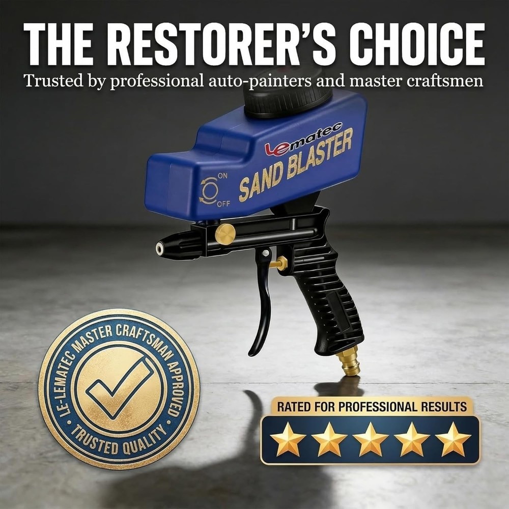 Lightweight Sand Blaster Gun with Easy-Pull Trigger - Perfect for Detailed Work