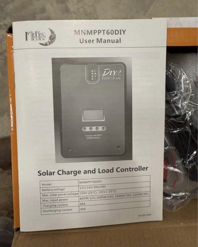 MidNite Solar MNMPPT60DIY MPPT Charge Controller 60A 150V DIY