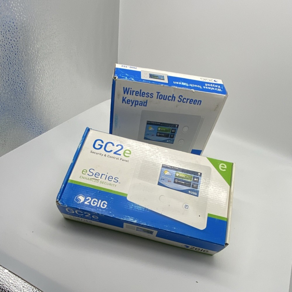 2GIG GC2e Wireless Security panel & secondary Ts2 Control Panel Touch Screen.