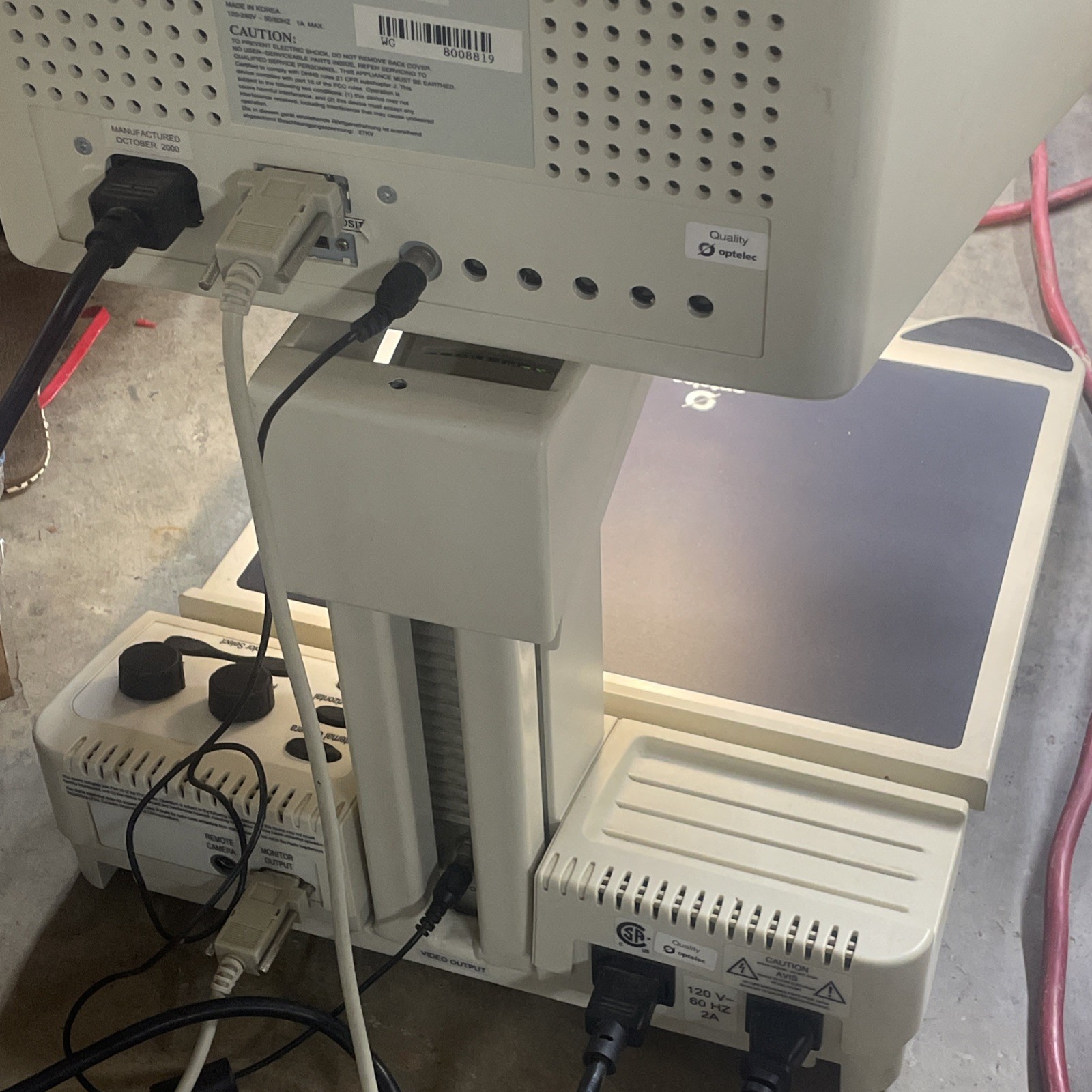 Optelec Clearview 500 - 17 inch Color Low Vision Video Magnifier 5x-50x - Tested