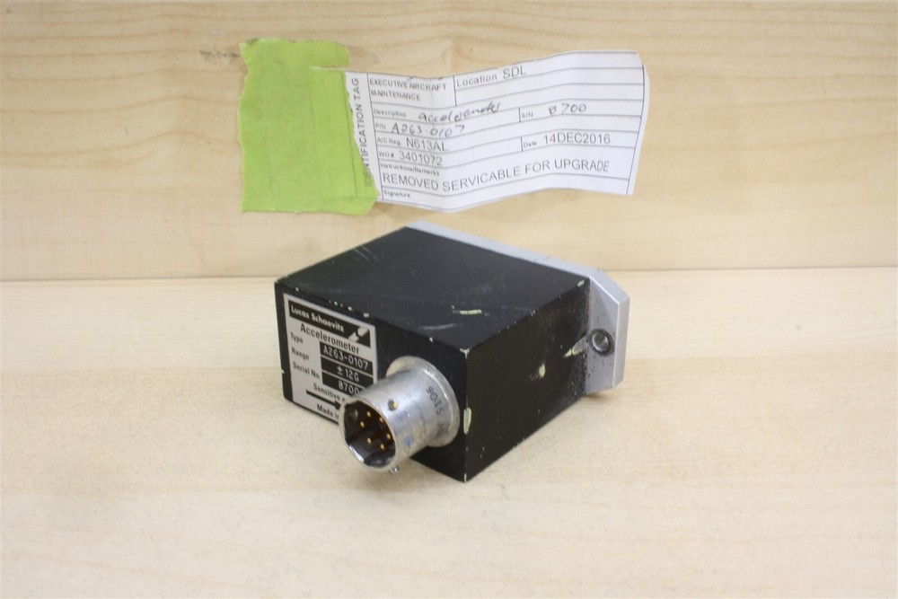 Schaevitz Aircraft Accelerometer A263-0107 (Made in England)