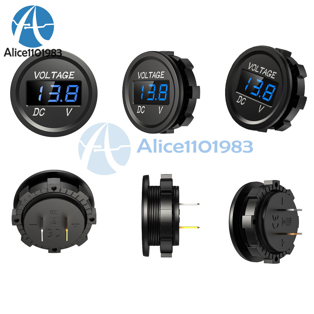 DC 5-48V Mini Waterproof Digital Voltmeter Voltage Tester LED Display Voltmeter