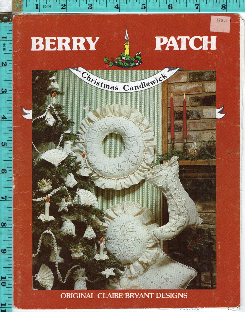 3pc LOT Needlecraft Candlewicking Project Chart Pattern Leaflets Previously Owne