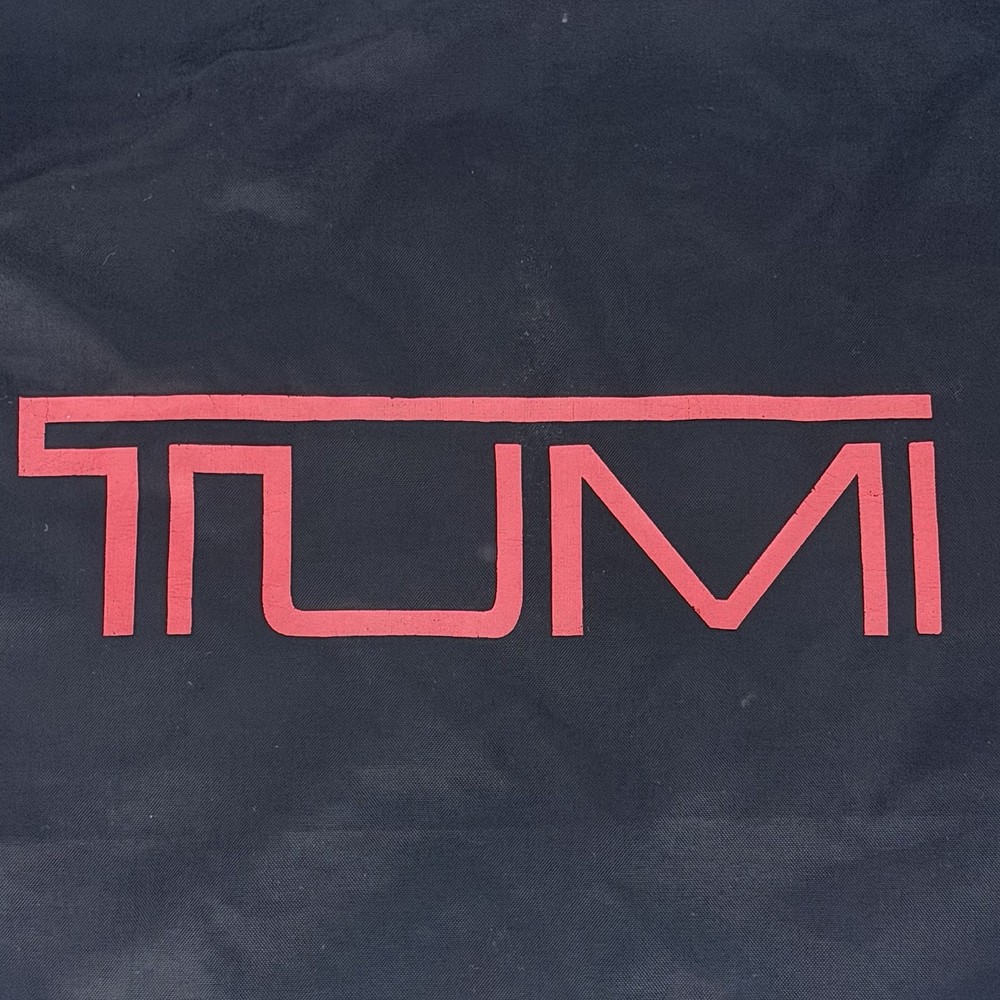 Tumi Drawstring Travel Laundry Dust Bag Black 29x17 Nylon