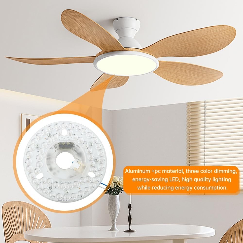 Ceiling Fan LED Light Retrofit Dimmable Panel 4.9 in 18W Module