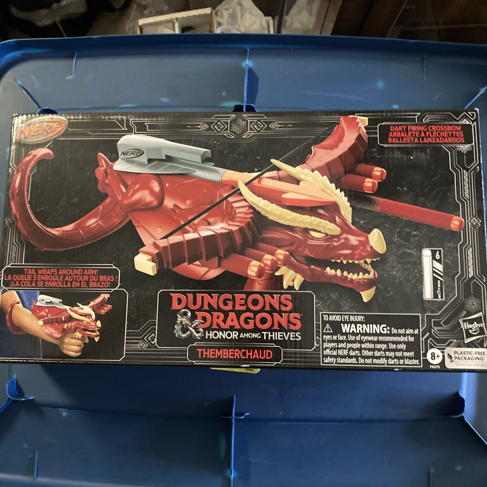Nerf Dungeons & Dragons Themberchaud Nerf Blaster, 6 Nerf Elite Darts