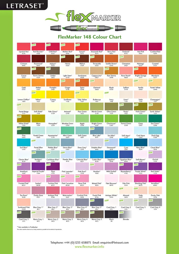 Letraset Flex Alcohol Ink double tip Brush Chisel Marker