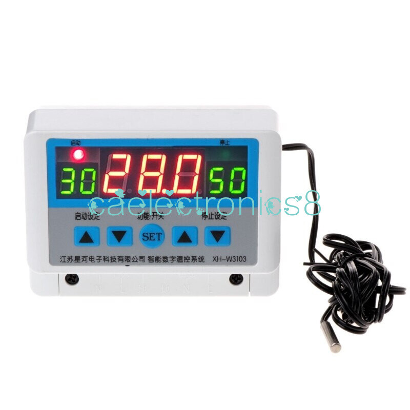 1X AC 220V 30A Digital Thermostat Temperature Controller Temperature Control
