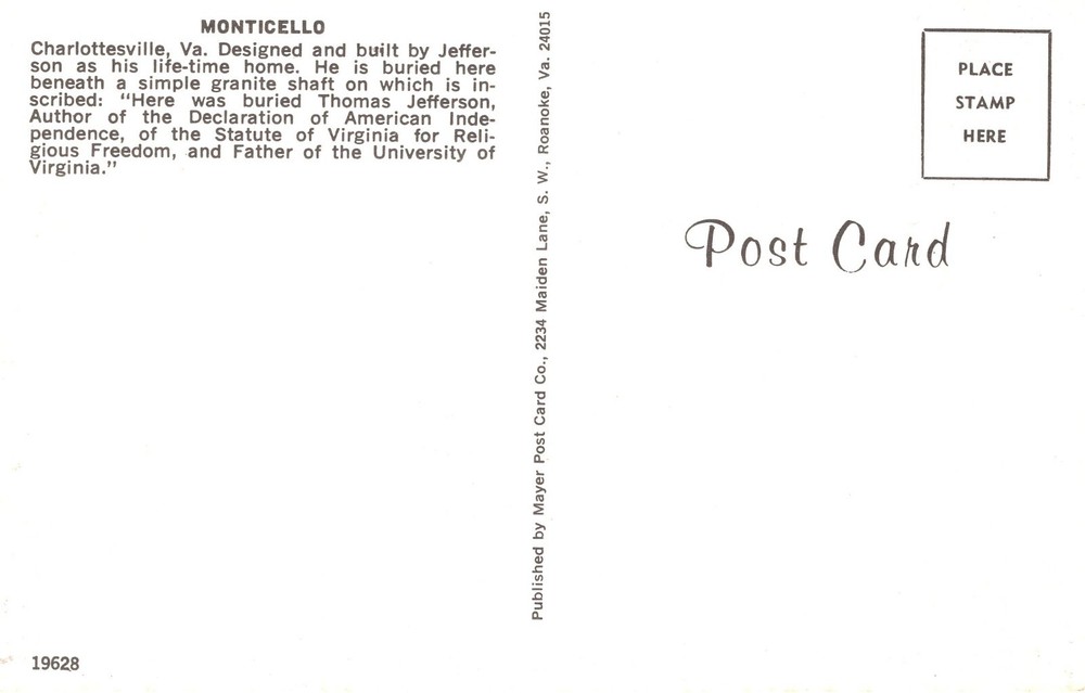 MONTICELLO, CHARLOTTESVILLE, VA - PC4532