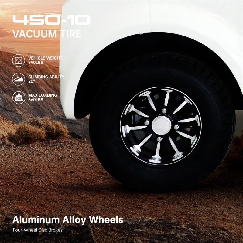 1500W 4 Wheel Fully Enclosed Mobility Scooter Car 3-Speed 40 mile 660lb Capatity