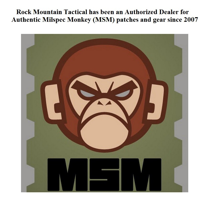 Milspec Monkey MSM Morale Patch FUN METER tab - SWAT color -Nylon - NEW