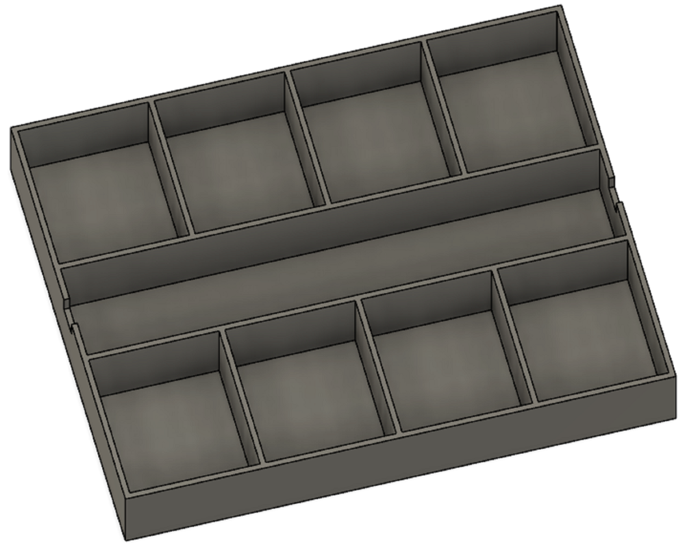 Impact bit holder insert for DEWALT Medium ToughCase (9 compartment)