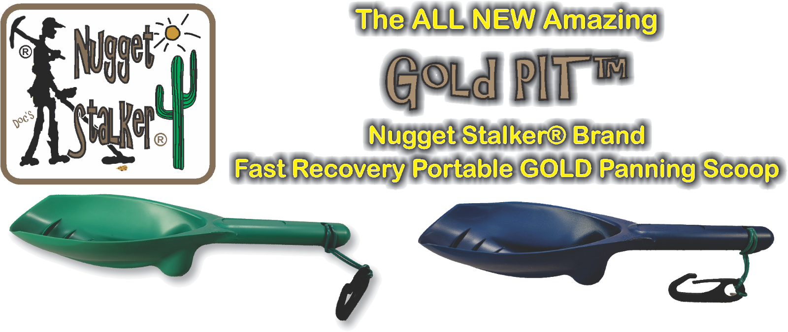 NEW Doc's Exclusive Gold PIT™ Treasure Scoop portable gold pan REVOLUTIONARY!