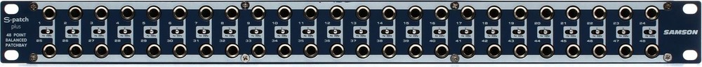 Samson S-Patch Plus 48-point Balanced Patchbay