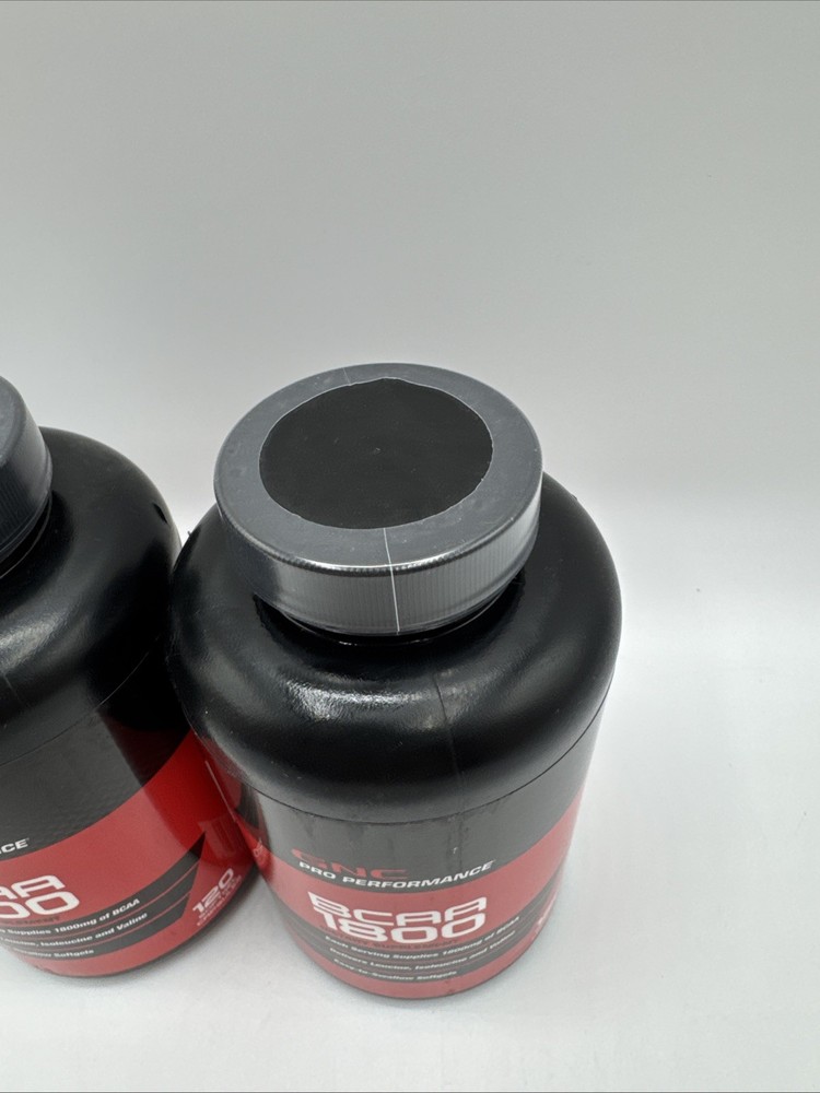 GNC PRO PERFORMANCE BCAA 120 Softgel Capsules X2 Bottles