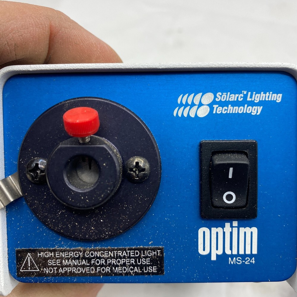 OPTIM INCORPORATED MS-24 MINIATURE LIGHT SOURCE PART NO: 004793 OPERATING MANUEL