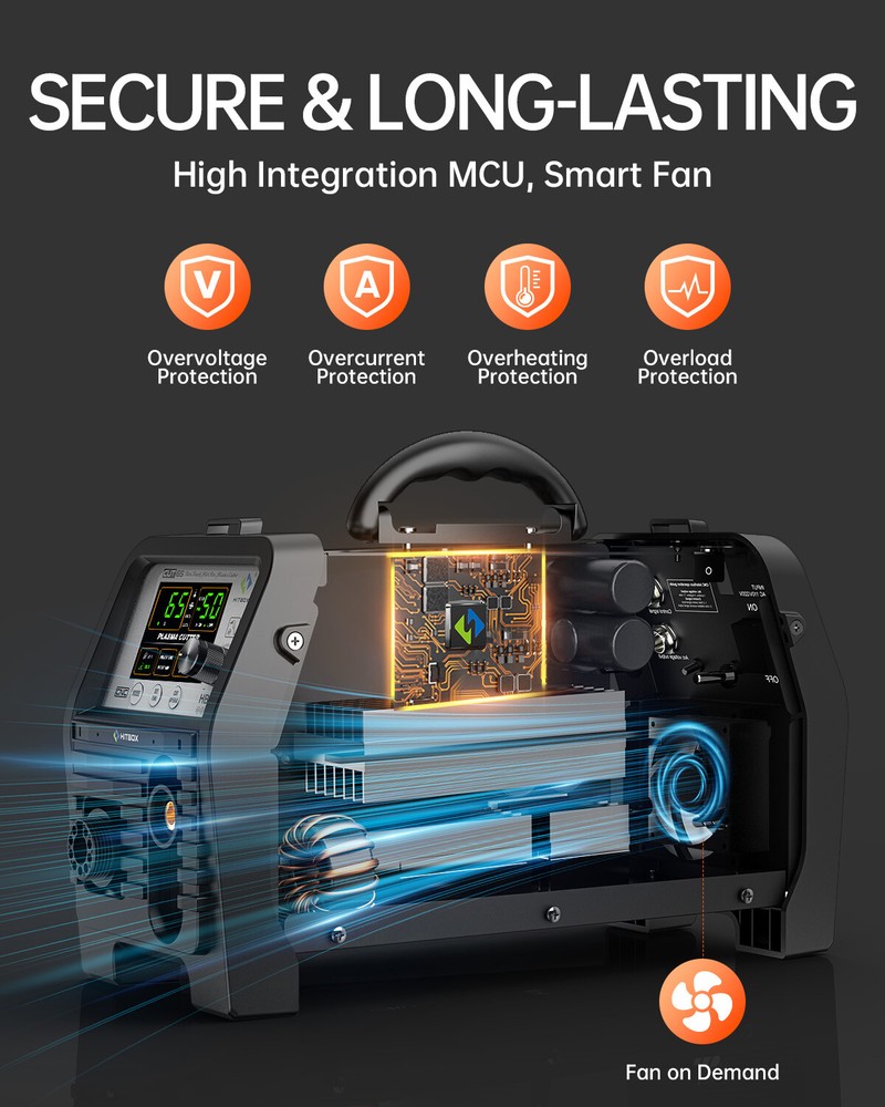 Hitbox Non-Touch Pilot Arc 65A Digital Plasma Cutter Cutting Machine & Home DIY