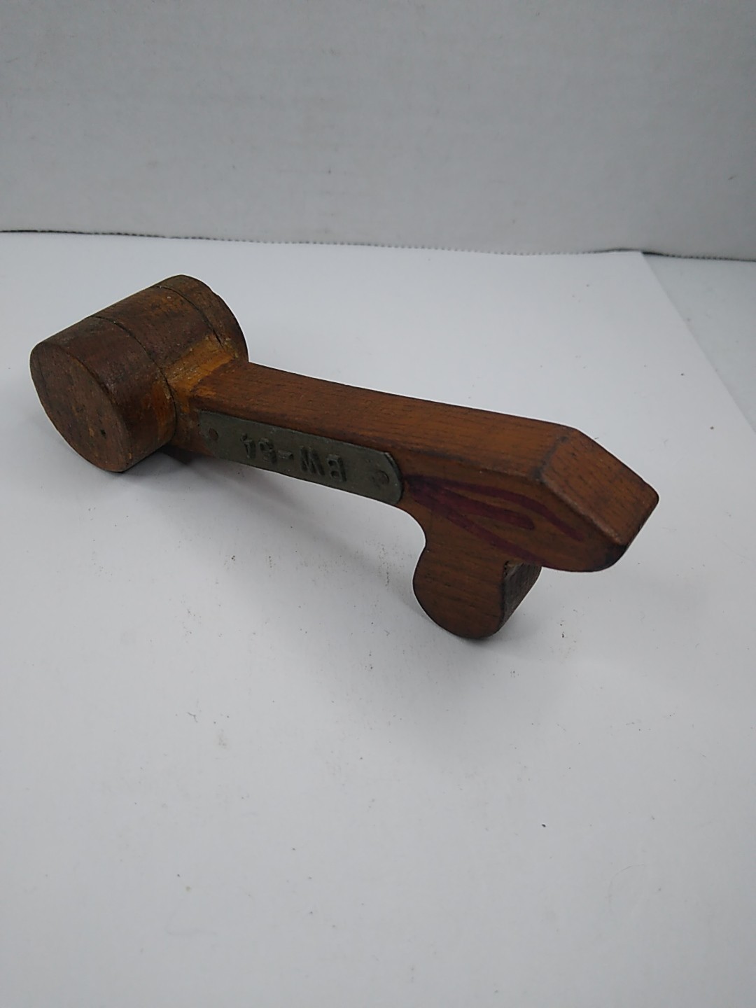 Vintage Wooden Wood Foundry Industrial Mold R.J. Reynolds Steampunk Art