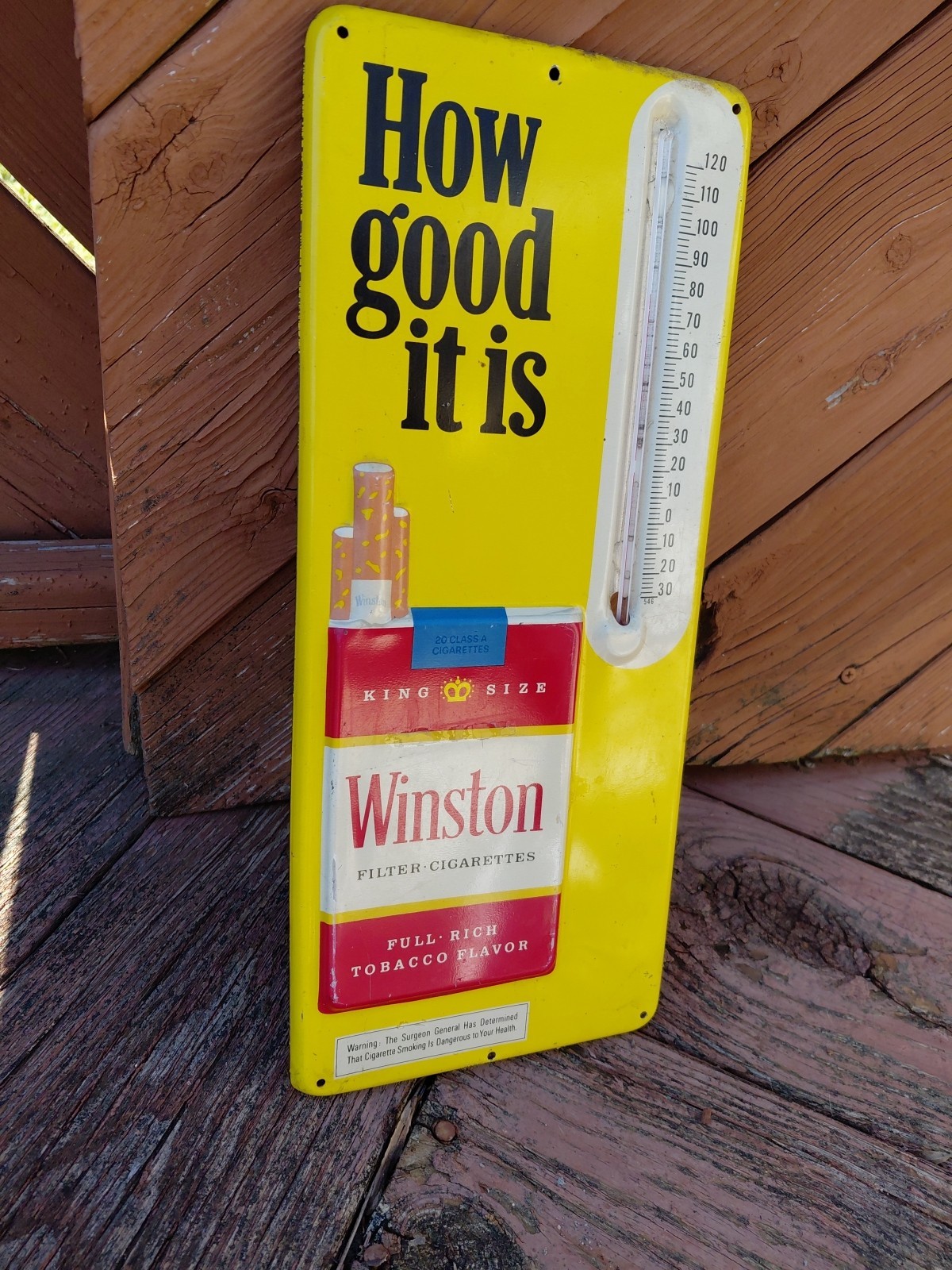 c.1946 Original Vintage George Washington Pipe Tobacco Sign Rj Reynolds NOS RARE