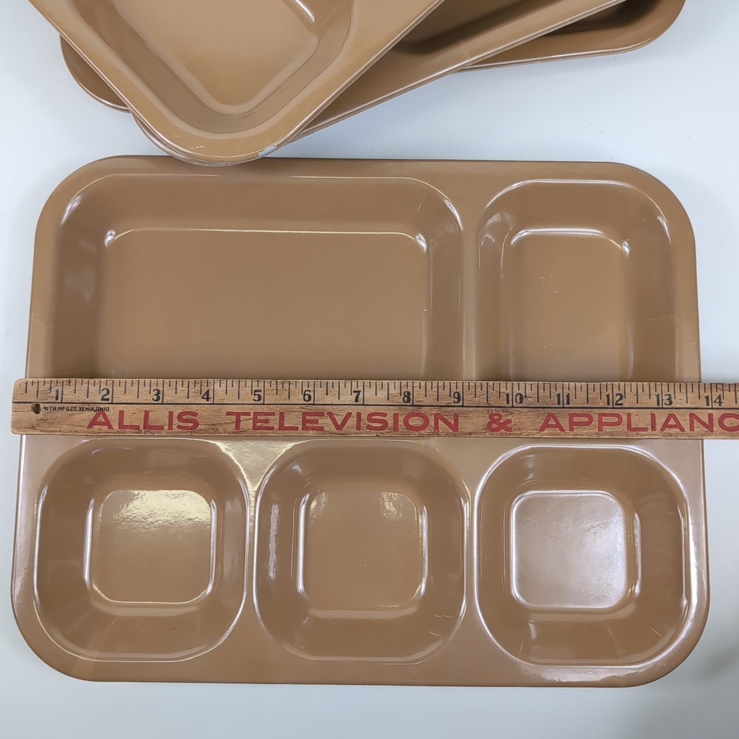 VTG Lot 4 KENRO Melamine Military Army Cafeteria Mess Hall Chow Camp Trays USA