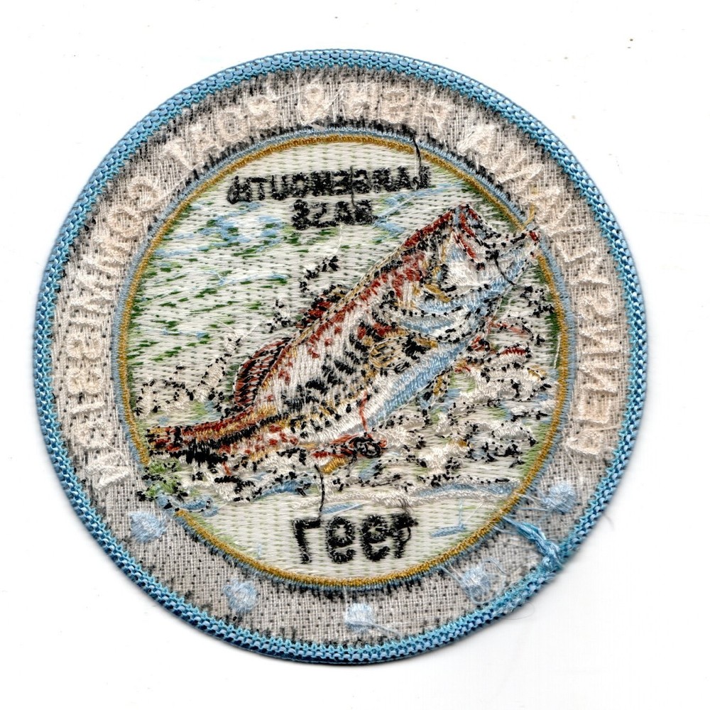 1997 PA FISH & BOAT COMM 4" PATCH ORIGINAL LARGEMOUTH BASS PATCH