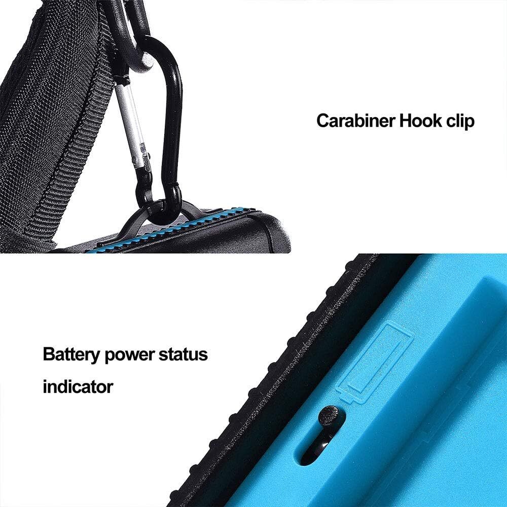 LENSGO Camera Battery Memory Card Case, Hard Protector Case Blue