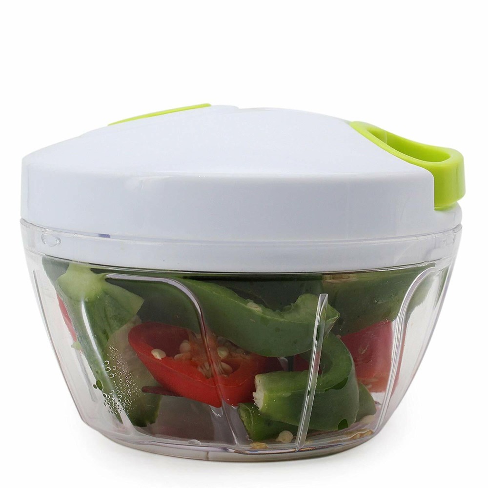 Multi-Functional Manual Food Chopper Compact Hand Held Vegetable Dicer Mincer US