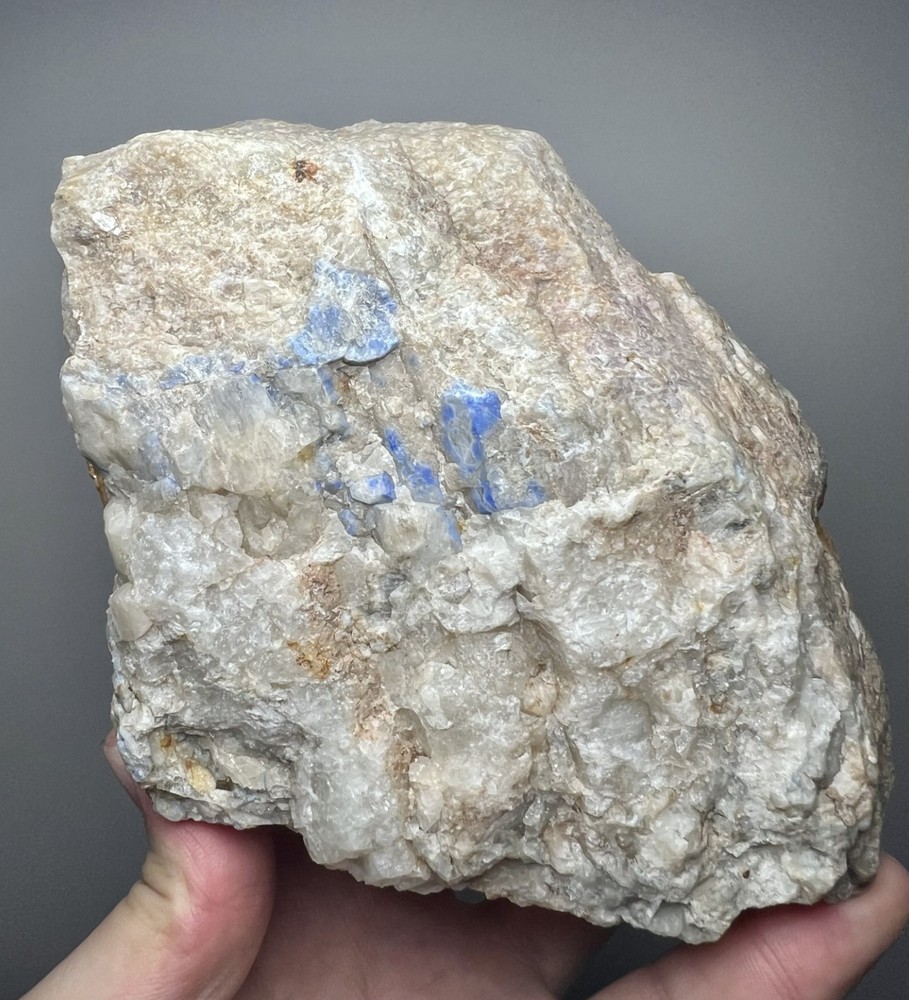 1503 Gr. Fluorescent Scapolite Cluster W/ Fluorescent Phosphorescent Hackmanite