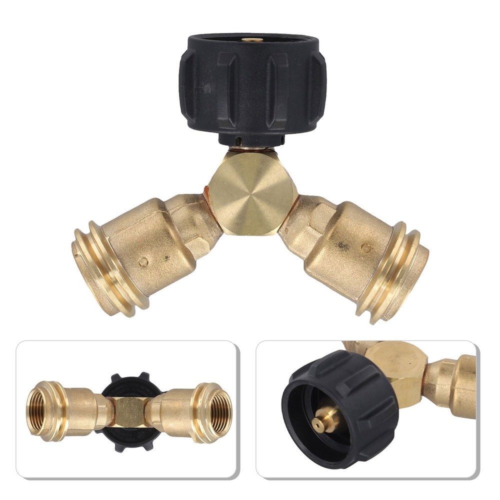 Multi Purpose Propane Tank Adapter Tee for Various Propane powered Devices
