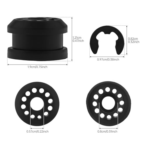 2PCS Transfer Case Shift Linkage Bushing with E-clips Fit for Dodge Ram 1500