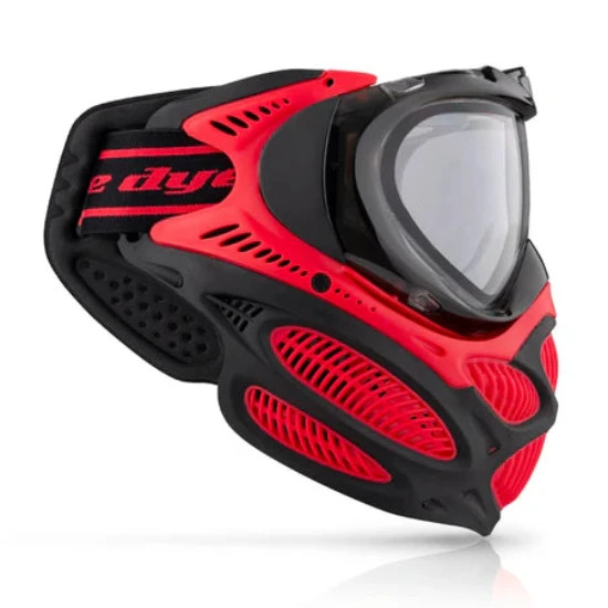 Dye i3 Pro Paintball Goggle/Mask System - Fire Red