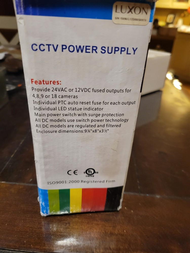 CCTV Power Supply Luxon DC 9