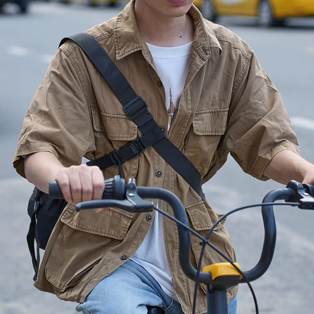 Three Point Auxiliary Backpack Stability Strap Adjustable Fixed Shoulder Bag ant