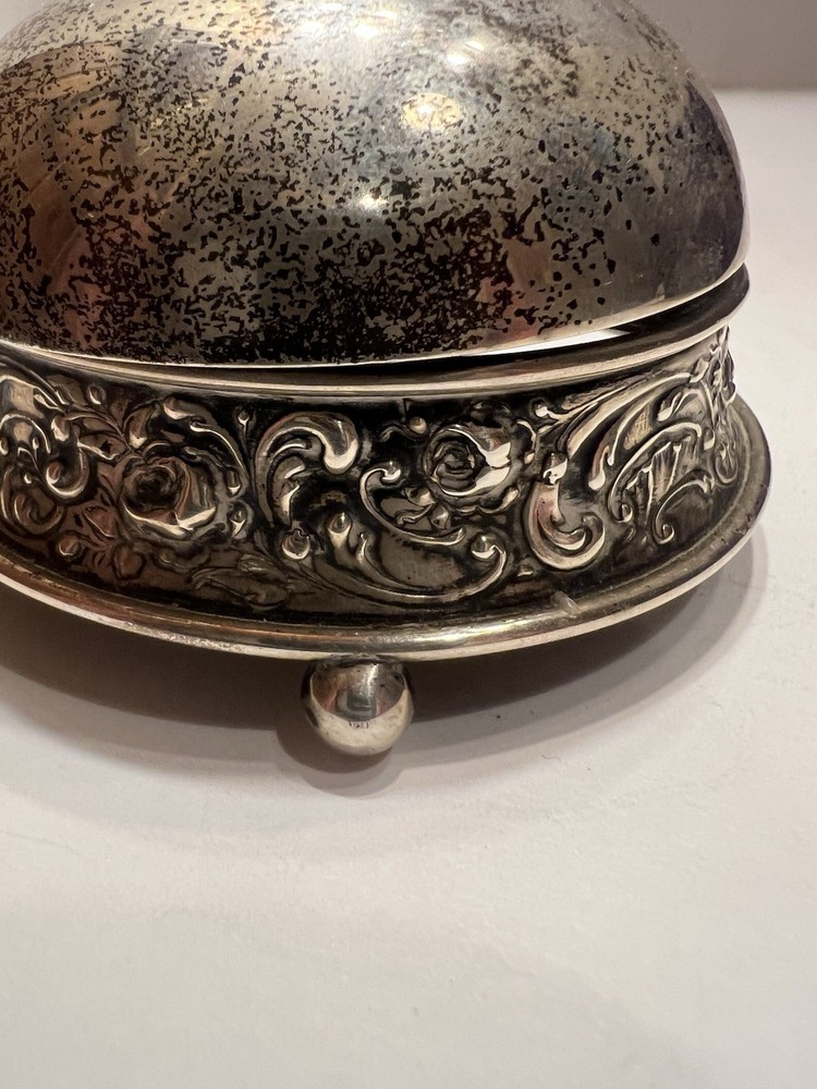 Antique Sterling Silver Desk/ Table /Counter Bell. Solid. Monogrammed. RARE!