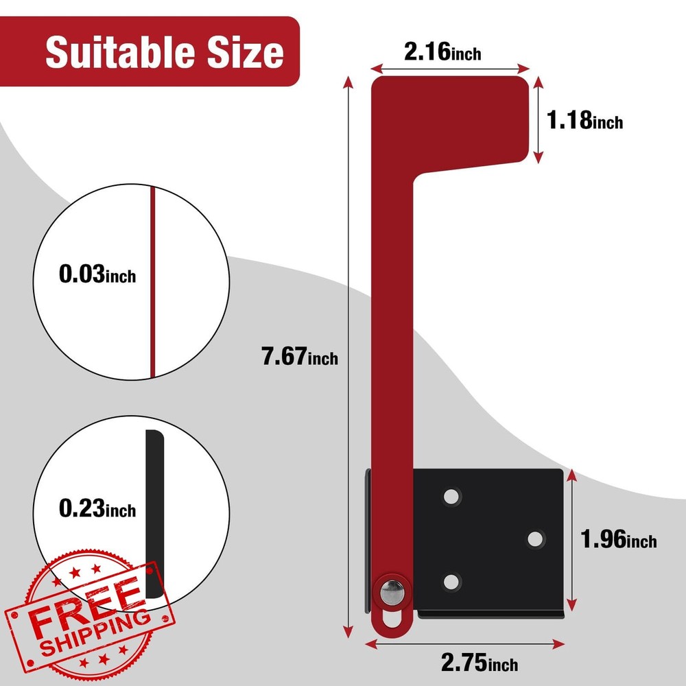 Merear Mailbox Flag Replacement Kit Galvanized Steel Weatherproof