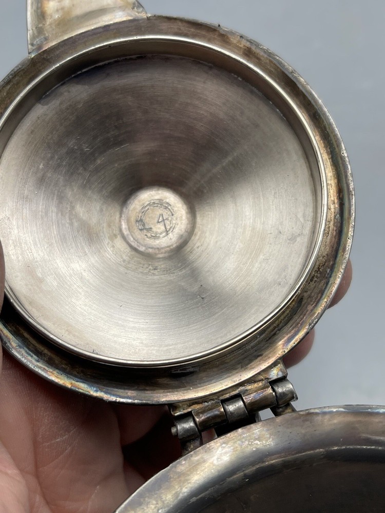 Antique Meriden Egyptian Revival Jug Silver Plated Pitcher 5”