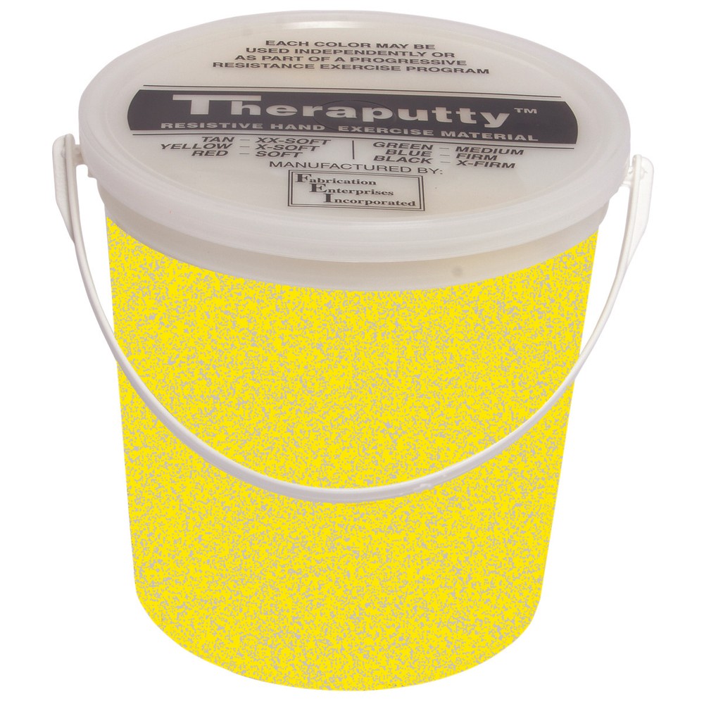 CanDo Sparkle Theraputty Exercise Material - 5 lb - Yellow - X-Soft